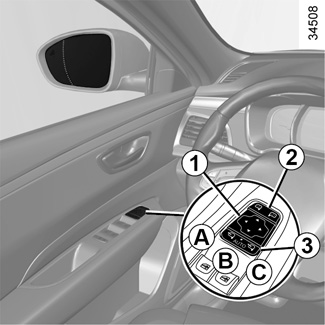 Außenspiegel Seitenspiegel Renault Clio 2 elektrisch rechts Blau  Beifahrerseite
